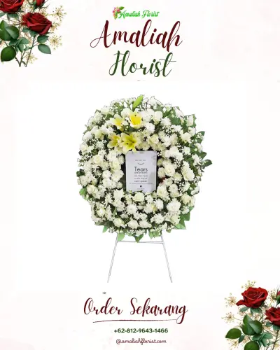Krans Bunga Duka Cita di Suwidak